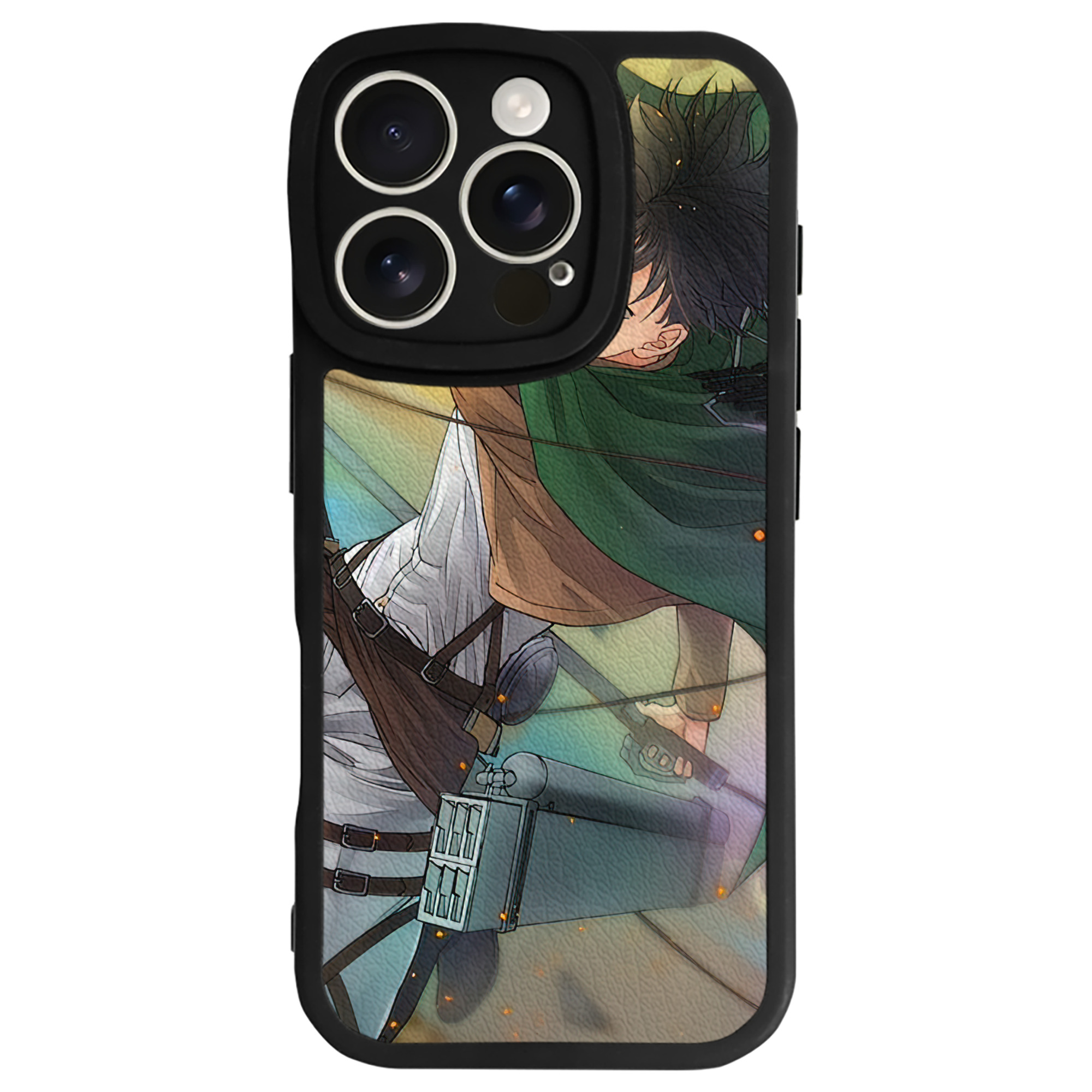 （画像用） 進撃の巨人 Attack on Titan 【iPhone 16シリーズ対応】シリコンスマホケース（レザー調） 材質：シリコン